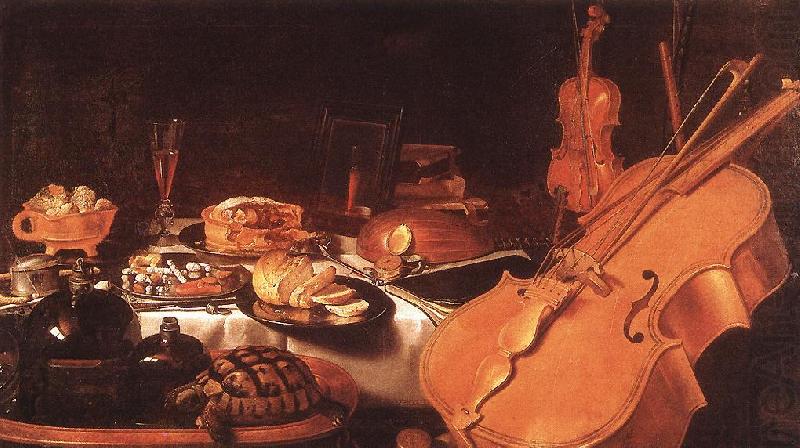 CLAESZ, Pieter Still-Life with Musical Instruments dfg china oil painting image